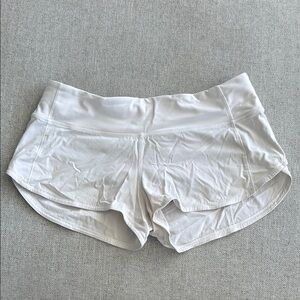 Lululemon Athletica White Athletic Shorts Lightweight Quick-Drying